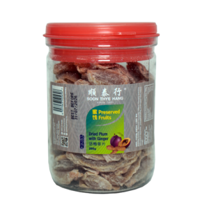 280g preserved plum and ginger slices